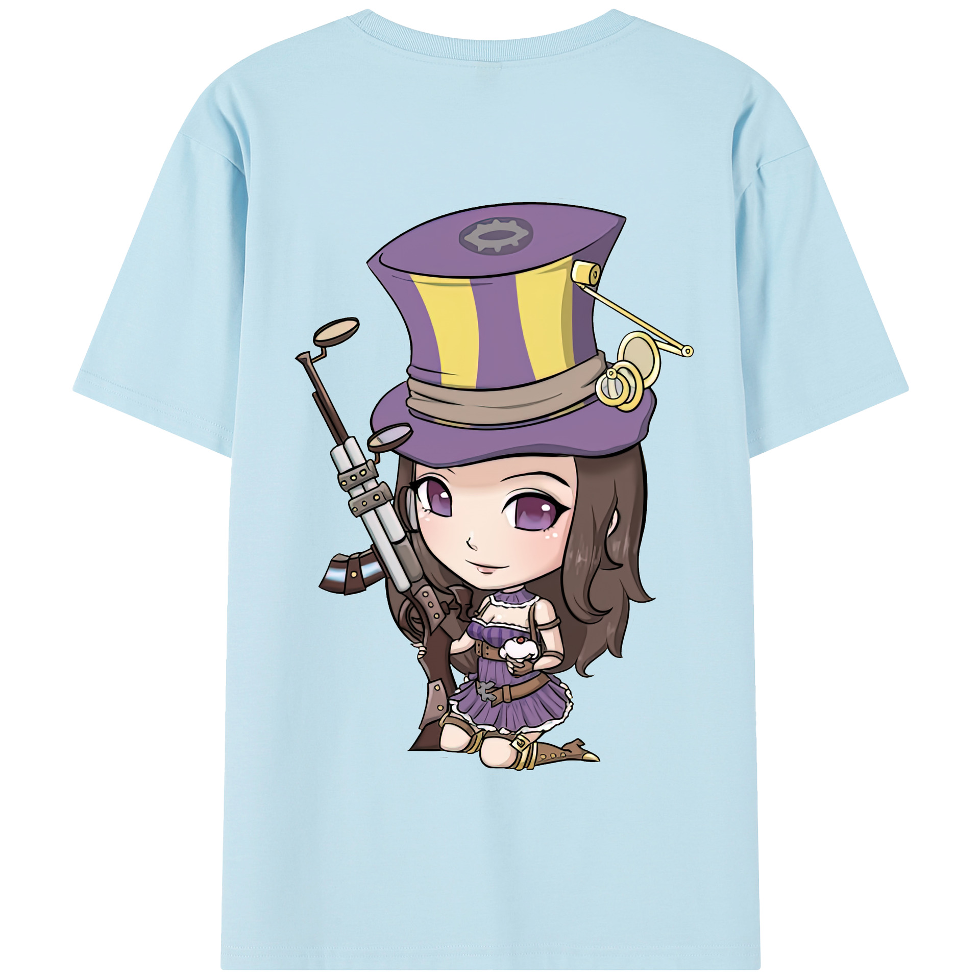 リーグ・オブ・レジェンド League of Legends LOL 綿100％半袖Tシャツ（背面プリント）